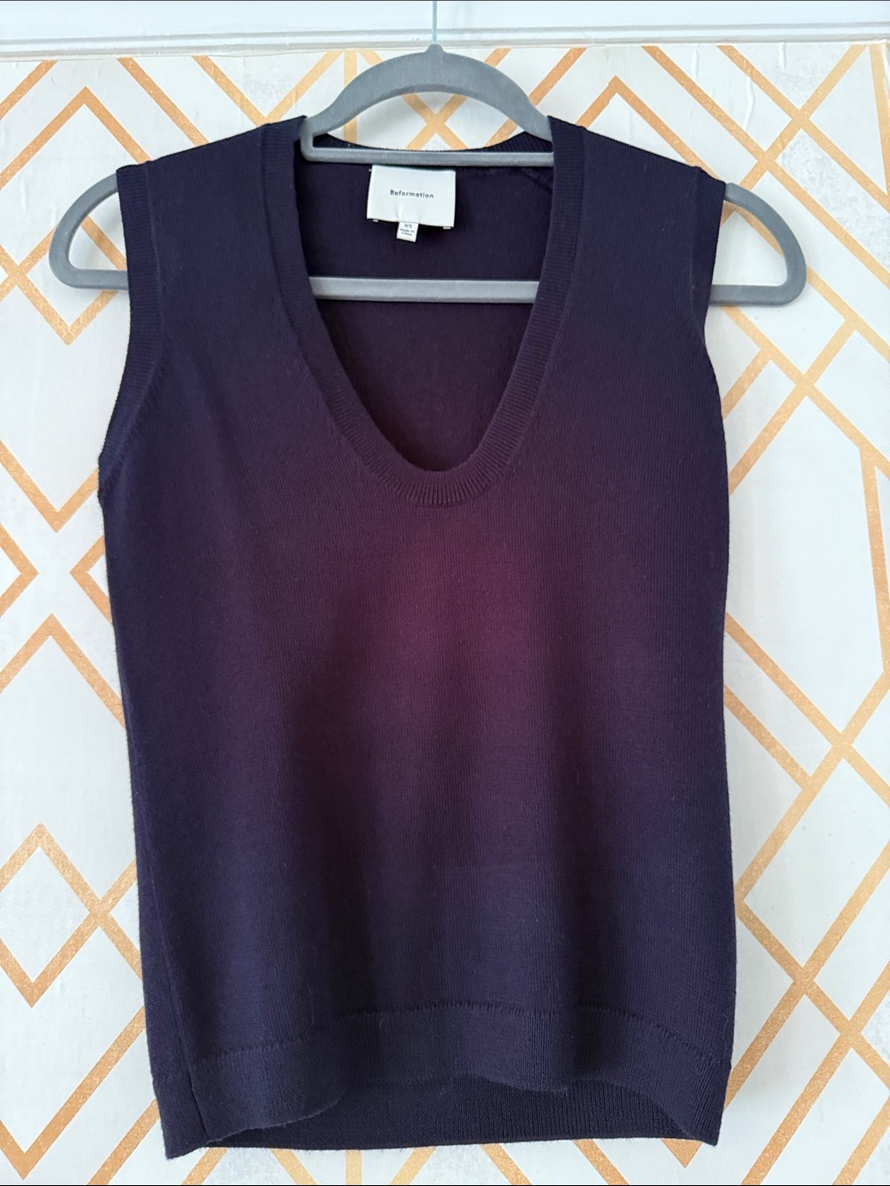 Reformation Marta Regenerative Merino Sweater tank - like new